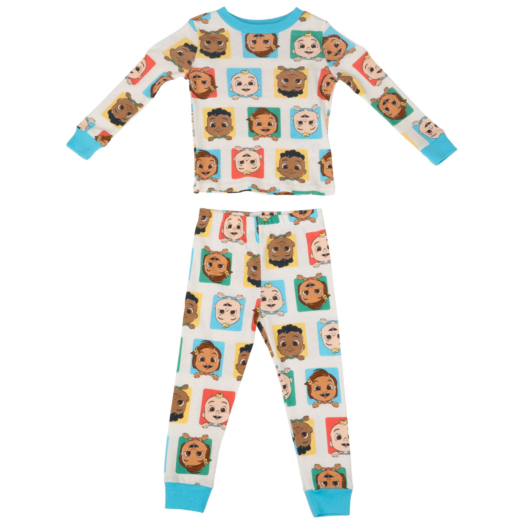Cocomelon Kids 2-Piece Long Sleeve Toddler Pajama Set